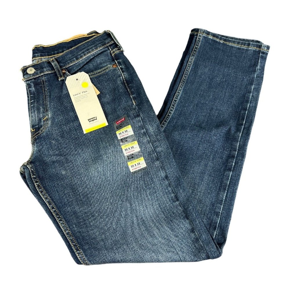 Levi's 511 Original Slim Fit Flex Stretch Blue Jeans Men's Size 30x32 - 38x30